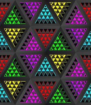 Stylistic abstract light background with a diverse geometric structure. 3D Stock Illustration