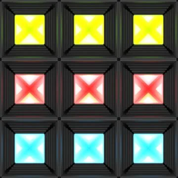 Stylistic abstract light background with a diverse geometric structure. 3D Stock Illustration