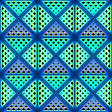 Stylistic abstract light background with a diverse geometric structure. 3D Stock Illustration