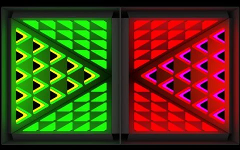 Stylistic abstract light background with a diverse geometric structure. 3D Stock Illustration