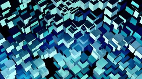Stylistic Looping Cubes Background 6 Stock Footage 39816101