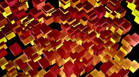 Stylistic Looping Cubes Background 7 Stock Footage 39816124