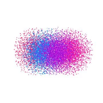 Stylize gradient confetti isolated on white background. Elements for graphic  Stock Illustration