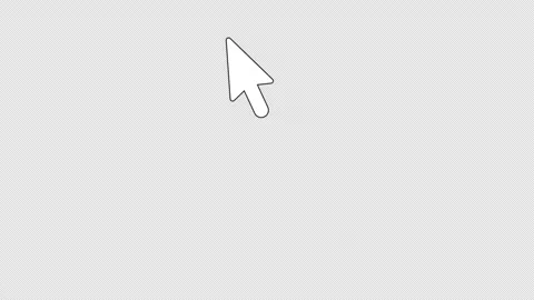 Stylized 2D Mouse Pointer Arrow Cursor Click 4K Loop Alpha Vídeo Stock 339273882