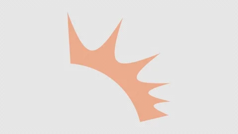 Stylized 2D Orange Surprise Shock Burst Reaction 4K Alpha Stock-Footage 338329842