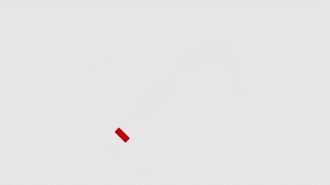 Stylized 2D Red Cross X Mark Circle Icon 4K Loop Alpha Stock Footage 338226389