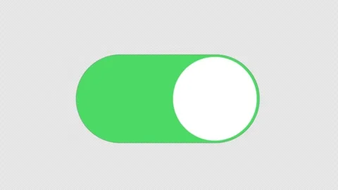Stylized 2D Toggle Switch Button On Off 4K Loop Alpha 動画素材 339274685