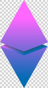 Stylized 3D diamond is floating on transparent background with pink-purple and Stock Illustration