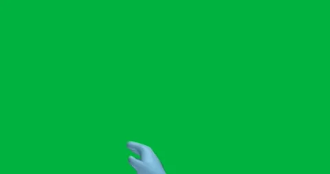 Stylized 3D hand icon pointing upward on transparent background, showcasing soft Stock Footage 317668986