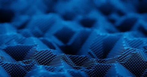 Stylized 3D voxel cubes. wavy blue liquid looping background animation 1 Stock Footage 168187252