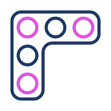 Stylized Abacus Corner with Pink and Blue Beads Illustrazione stock