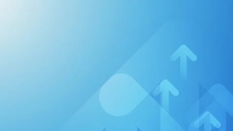 Stylized abstract background featuring upward-pointing arrow shapes over a li 스톡 동영상 313833071