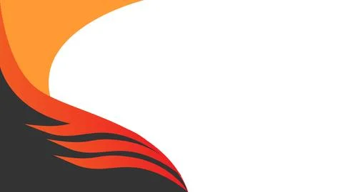 Stylized Abstract Background with Vibrant Orange and Red Color Accents Stock Illustration