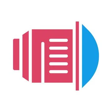 Stylized Abstract Cooling System Illustration 库存插图