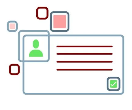 Stylized abstract frame Stock Illustration