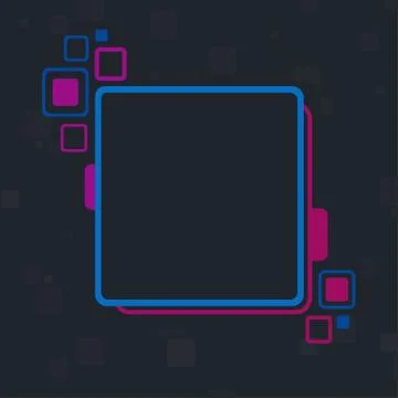 Stylized abstract frame Stock Illustration