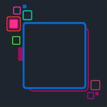 Stylized abstract frame Stock Illustration