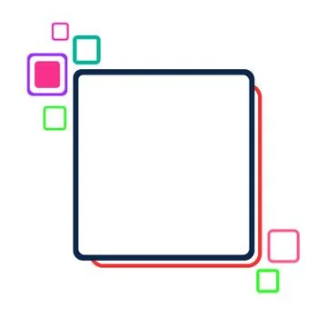 Stylized abstract frame Stock Illustration