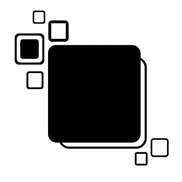 Stylized abstract frame Stock Illustration