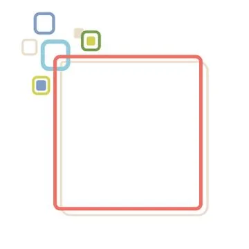 Stylized abstract frame Stock Illustration