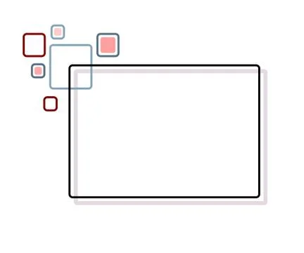 Stylized abstract frame Stock Illustration