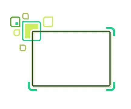 Stylized abstract frame Stock Illustration