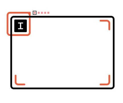 Stylized abstract frame Stock Illustration