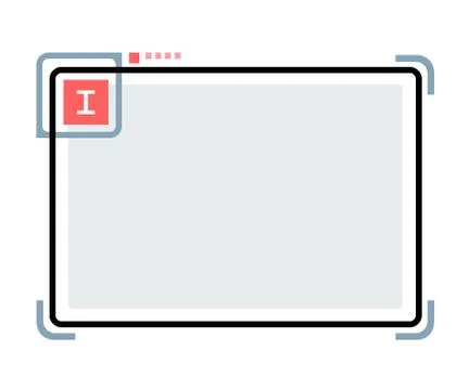 Stylized abstract frame Stock Illustration