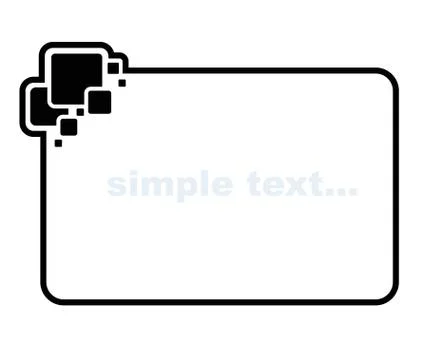 Stylized abstract frame Stock Illustration