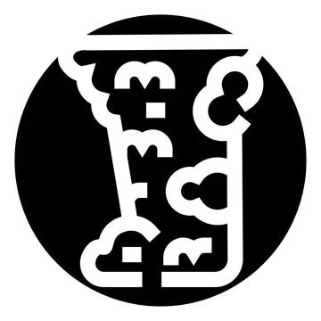 Stylized abstract glyph creating complex ornamental pattern 스톡 일러스트