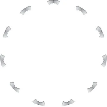 Stylized Abstract Gradient Icons for Digital and Creative Design Stockillustratie