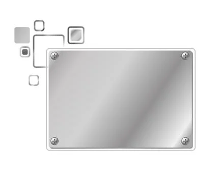 Stylized abstract industrial frame Stock Illustration