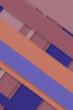 A stylized abstract pattern of diagonal blocks and stripes in dusty rose, v.. Stock Illustration