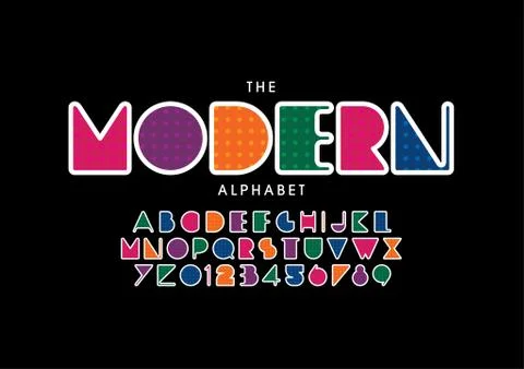 Stylized alphabet Stock Illustration