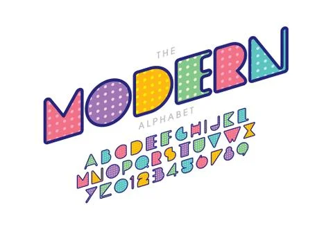 Stylized alphabet Stock Illustration