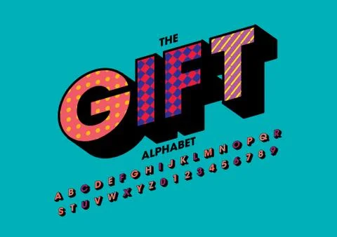 Stylized alphabet Stock Illustration