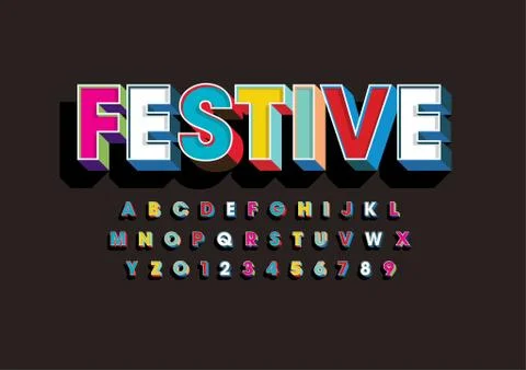 Stylized alphabet Stock Illustration