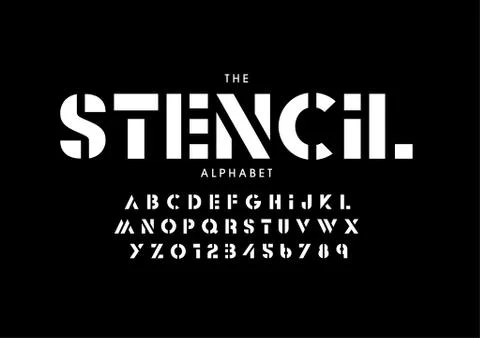 Stylized alphabet Stock Illustration