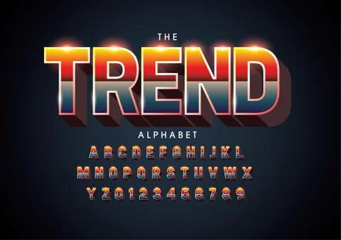 Stylized alphabet Stock Illustration