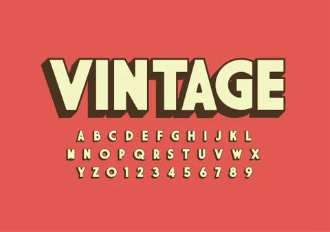 Stylized alphabet Stock Illustration