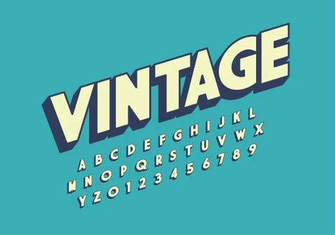 Stylized alphabet Stock Illustration