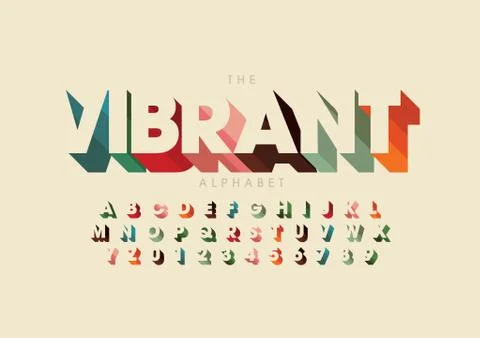 Stylized alphabet Stock Illustration