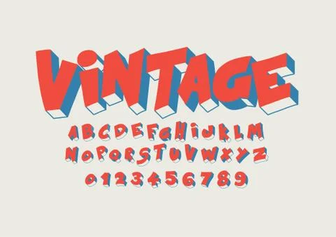 Stylized alphabet Stock Illustration