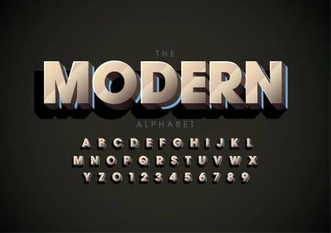 Stylized alphabet Stock Illustration