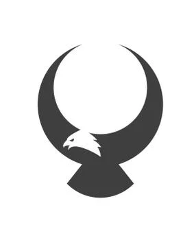 Stylized american eagle mascot Stock Illustration