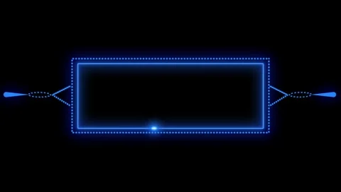Stylized animated blue neon rectangle with flowing abstract lights deliveri.. Stock Footage 321862882