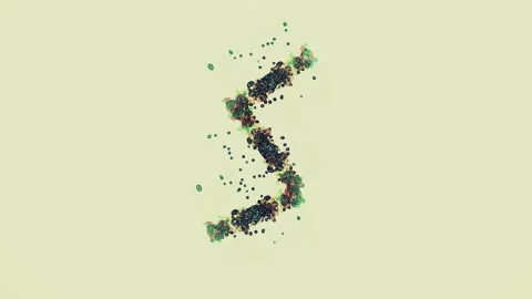 Stylized Animation of Letter S Stock Footage 155484113