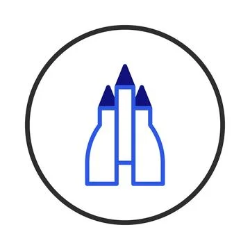 Stylized architectural drawing with rounded forms and sharp apexes framed w.. イラスト素材