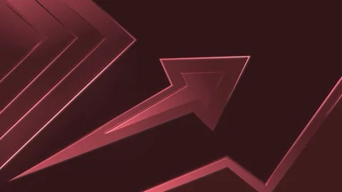 Stylized arrows and chevrons pointing upward on a dark background, geometri.. Stock Footage 329842410