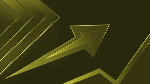 Stylized arrows and chevrons pointing upward on a dark background, geometri.. Stock Footage 329842449